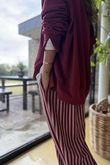 The Sunday Morning V Slouch Sweatshirt Burgundy
